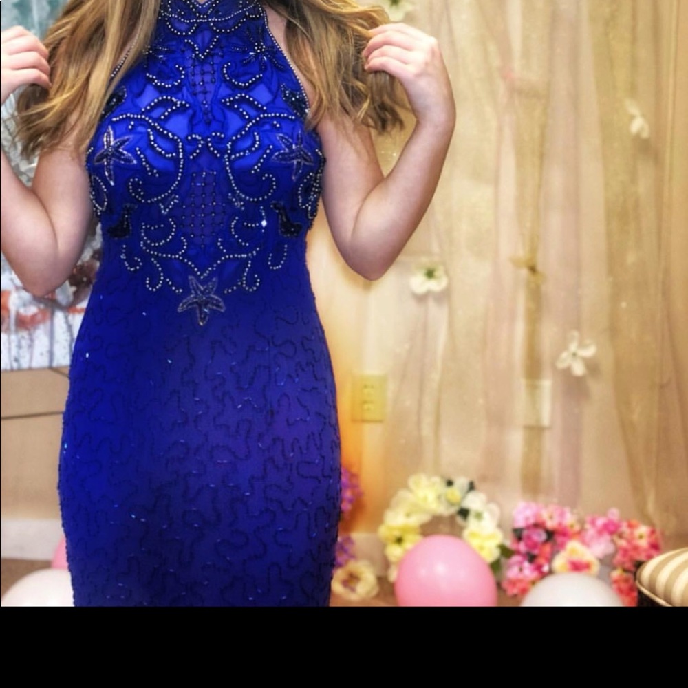 Deep purple formal dress